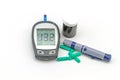 Blood glucose meter test kit, the blood sugar value is measured