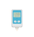 Blood Glucose Test. Home glucometer flat vector