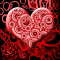 Blood Heart Royalty Free Stock Photo