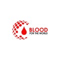 Blood icon logo design vector template