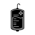 Blood icon vector. Blood transfusion illustration sign. Blood type symbol or logo.