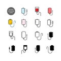 Blood Infusion icon vector design templates