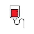 Blood Infusion icon vector design templates