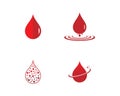 Blood logo icon vector