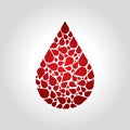 blood logo, icon and symbol vector illustration