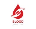 Blood Logo vector icon