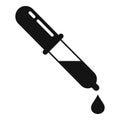 Blood medical pipette icon, simple style