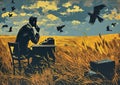 Blood Meridian: A Surreal Poetic Composition of Birds, Wheat, an