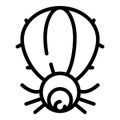 Blood mite icon, outline style Royalty Free Stock Photo