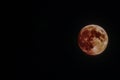 Blood moon. Full moon eclipse