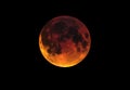 Blood moon luna eclipse