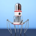 Blood Nano Robot with Camera, Claws and Needle. 3d Rendering