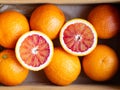 blood orange in a box Royalty Free Stock Photo