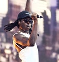 Blood Orange in Concert at Panorama Music Festival Royalty Free Stock Photo