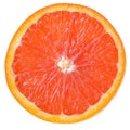 Blood orange cut close-up isolated Royalty Free Stock Photo