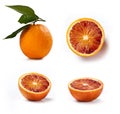 Half of various blood oranges Royalty Free Stock Photo
