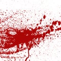 Blood or paint splatters splash spot red stain blot patch liquid texture drop grunge abstract dirty mark vector Royalty Free Stock Photo