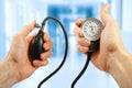 Blood pressure check Royalty Free Stock Photo