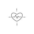 Blood pressure cholesterol concept line icon. Simple element illustration. Blood pressure cholesterol concept outline symbol desig