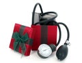 Blood Pressure Cuff in a Gift Box Royalty Free Stock Photo