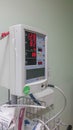 Blood pressure, ecg testing machine in medical healthcare facility