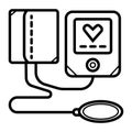 Blood Pressure Icon Vector Royalty Free Stock Photo