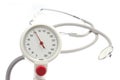 Blood pressure manometer and stethoscope Royalty Free Stock Photo