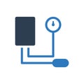 Blood pressure measurement icon sign symbol Royalty Free Stock Photo