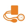 Blood pressure measurement vector icon Royalty Free Stock Photo