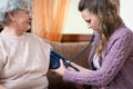 Blood pressure measuring Royalty Free Stock Photo