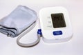 Blood pressure meter used for measuring blood pressure and heart rate Royalty Free Stock Photo