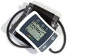 Blood Pressure Monitor Cuff and Pipe on White Royalty Free Stock Photo