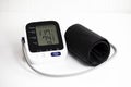 Blood pressure monitor turn on, white background