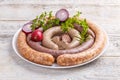 Blood pudding, sausage and white pudding Royalty Free Stock Photo