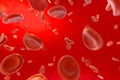 Blood and red blood cells,abstract conception,life and health,3d rendering