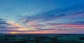 Blood red sunrise in Schleswig Holstein