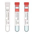 Blood sample tube for Monkeypox virus test.