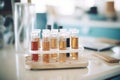 blood samples in vials ready for testing Royalty Free Stock Photo