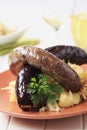 Blood sausage and white pudding
