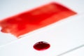 Blood smear for haematology microscopic examination