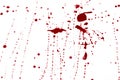 Blood splashed white background Royalty Free Stock Photo