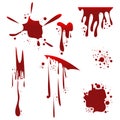 Blood splashes vector design illustration