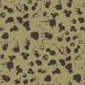 Blood splat splash spot ink stain blot patch liquid seamless pattern background vector illustration Royalty Free Stock Photo