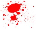 Blood splat vector illustration Royalty Free Stock Photo