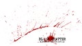 Blood Splatter Elements On White Background . Criminal Concept . Vector