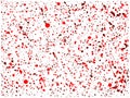 Blood Splatter on white  background Royalty Free Stock Photo