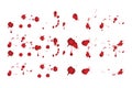 Blood splatters Vector Eps 10