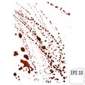 Blood splatters on white. Royalty Free Stock Photo