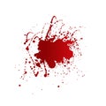 Blood stains isolated on white background