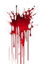 Blood stains on a white background. Royalty Free Stock Photo